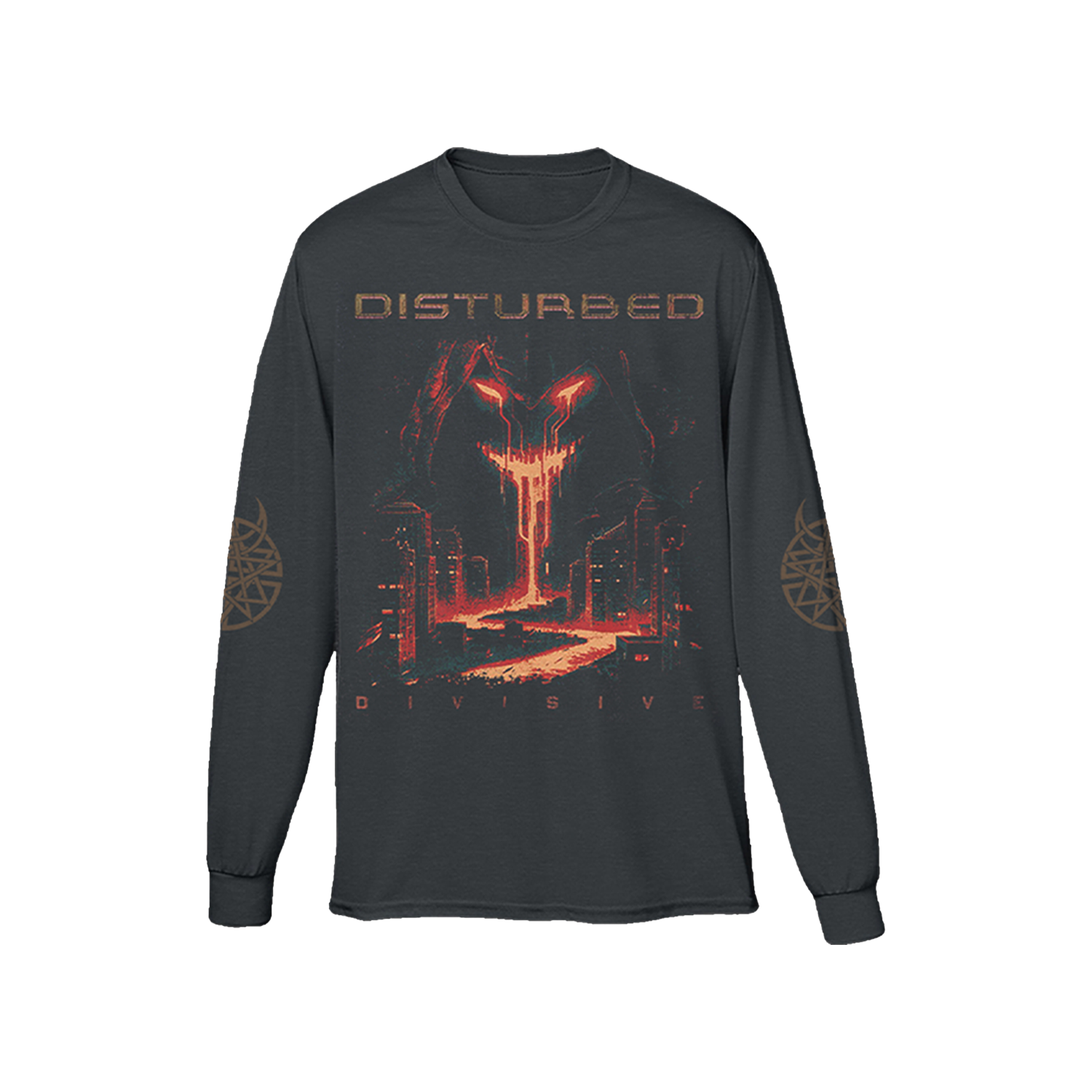 Disturbed Divisive Tracklist Long Sleeve T-Shirt Disturbed Divisive Tracklist Long Sleeve T-Shirt
