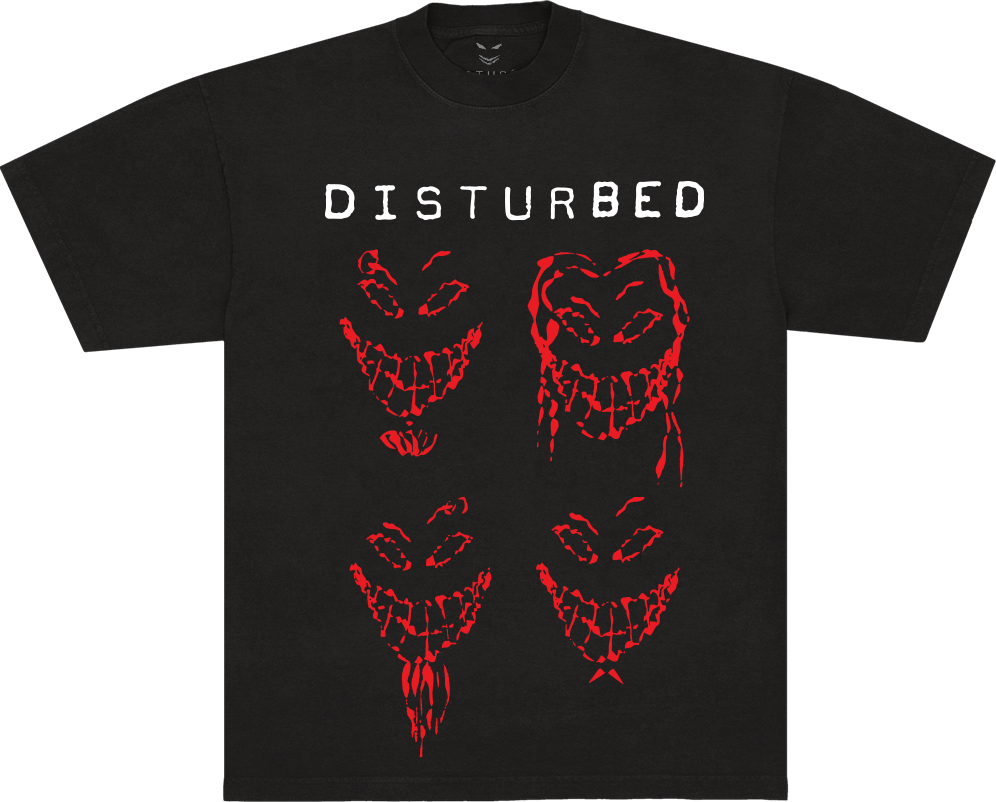 A black short-sleeve t-shirt with the word &