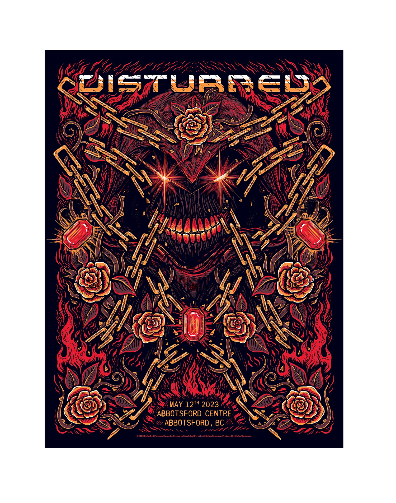 Disturbed Abbotsford Tour Poster