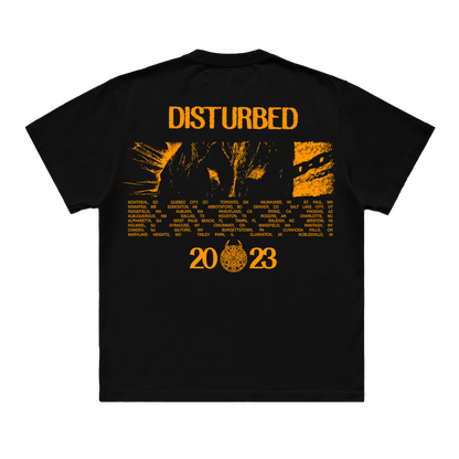 Disturbed Chains Tour Cities 2023 T-Shirt