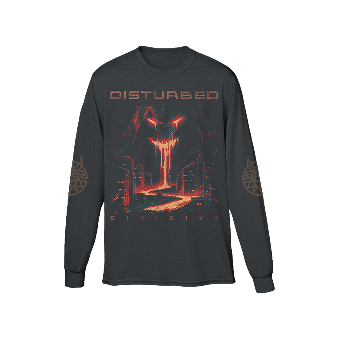 Disturbed Divisive Tracklist Long Sleeve T-Shirt