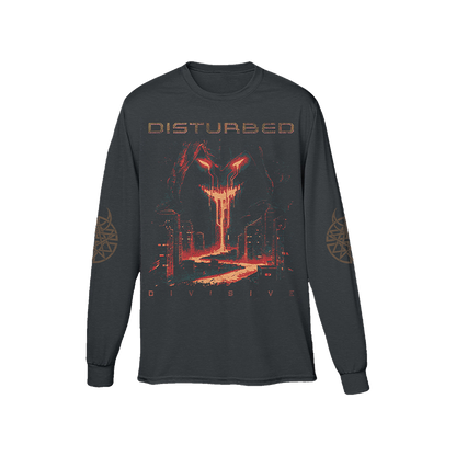 Disturbed Divisive Tracklist Long Sleeve T-Shirt